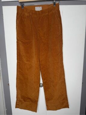 Everlane Corduroy Easy Pull On Pant in Burnt Orange Brown Size 10 NWT